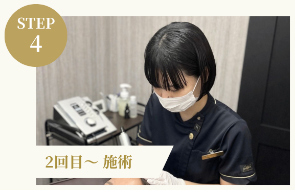 STEP4 2回目~ 施術